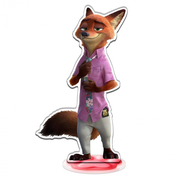 Zootopia celebrity merchandise acrylic Standing figure Plates Keychain 16CM