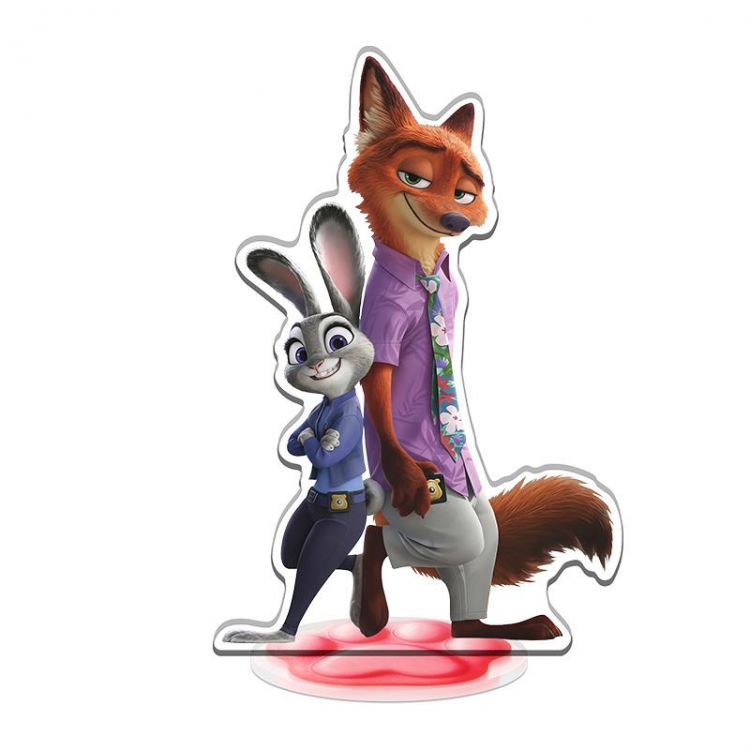 Zootopia celebrity merchandise acrylic Standing figure Plates Keychain 16CM