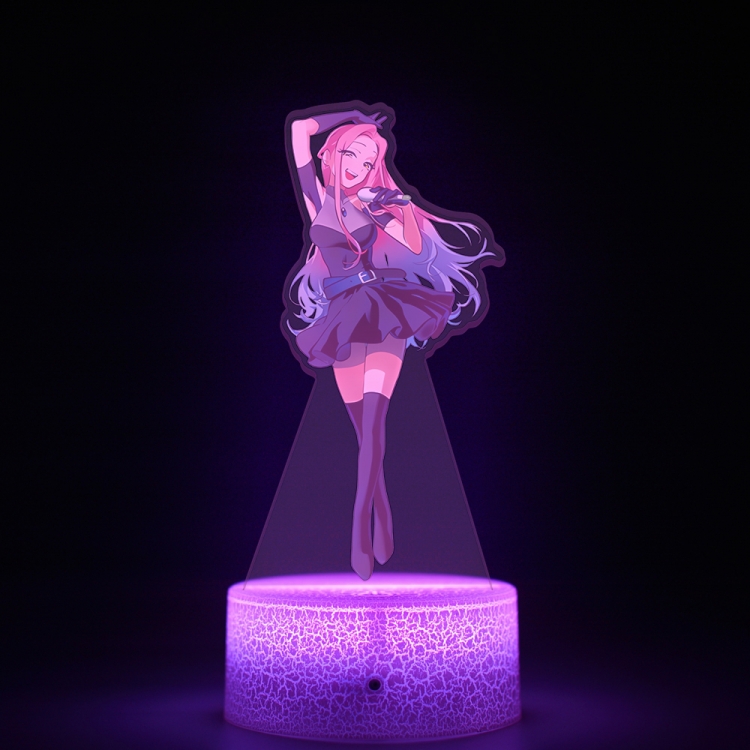 Alien Stage Acrylic Night Light 16 Color-changing USB Interface Box Set 19X7X4CM white base