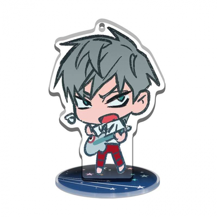  Alien Stage Q version Multifunctional Acrylic Keychain Stand figure Plates Keychain 8cm