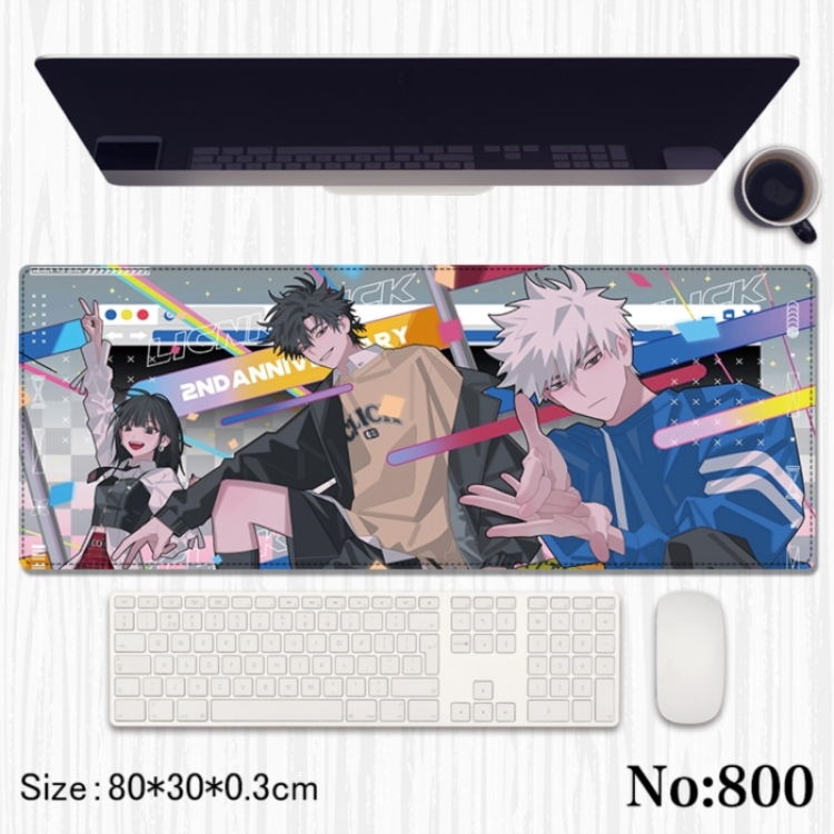 Time agent Anime peripheral computer mouse pad office desk pad multifunctional pad 80X30X0.3cm