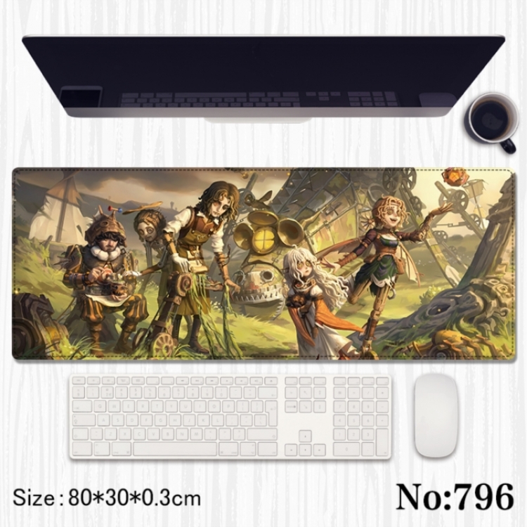Identity V Anime peripheral computer mouse pad office desk pad multifunctional pad 80X30X0.3cm