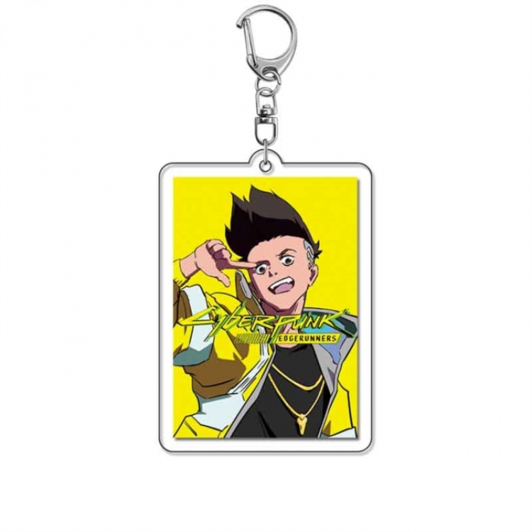 Cyberpunk Anime Acrylic Keychain Charm price for 5 pcs