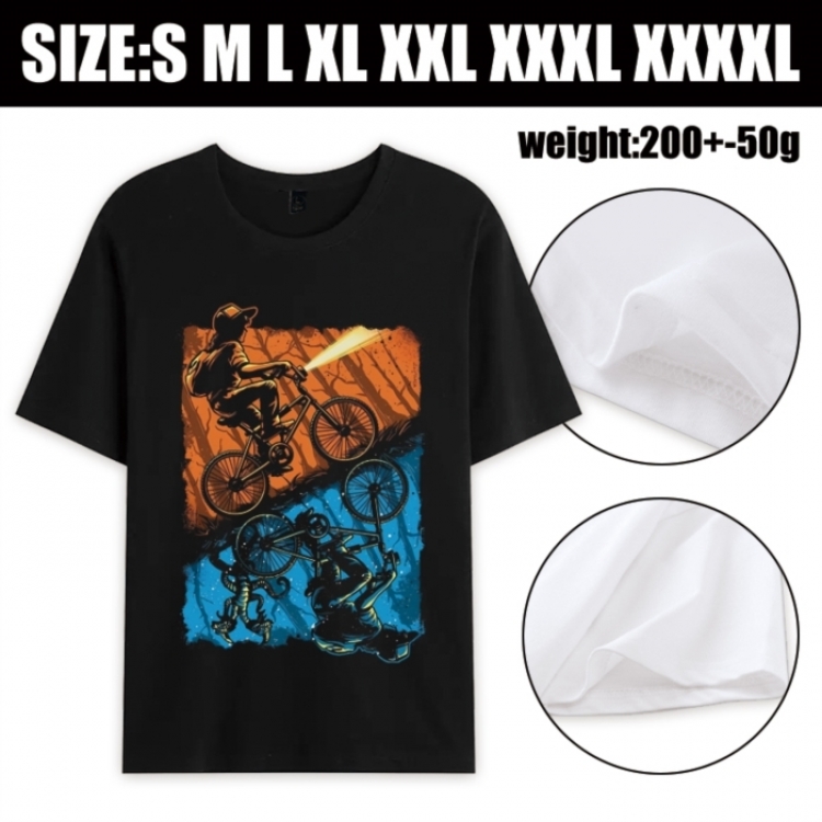 Stranger Things Anime printed pure cotton short sleeved T-shirt from S to 4XL