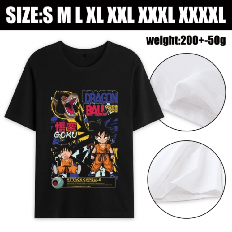 DRAGON BALL Anime printed pure cotton short sleeved T-shirt from S to 4XL