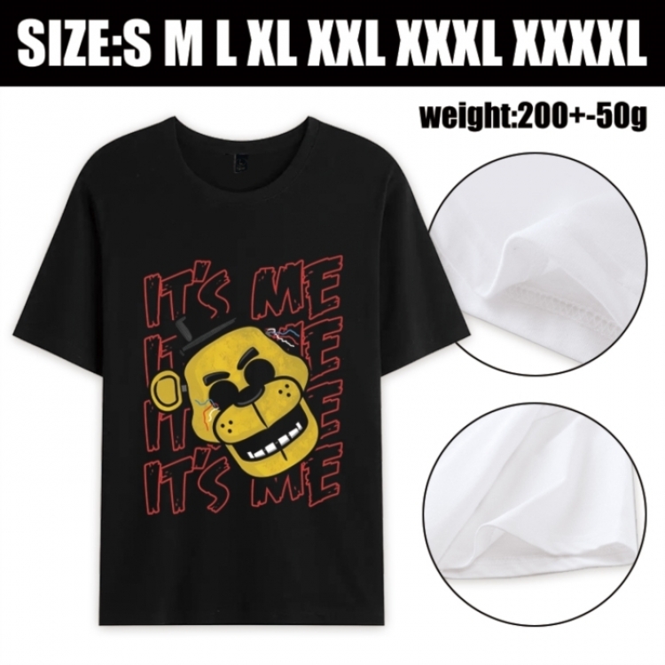 Five Nights at Freddys Anime printed pure cotton short sleeved T-shirt from S to 4XL
