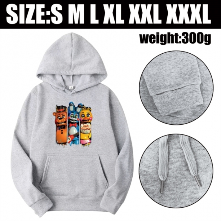 Five Nights at Freddys Anime printed hooded sweatshirt top from S to 3XL