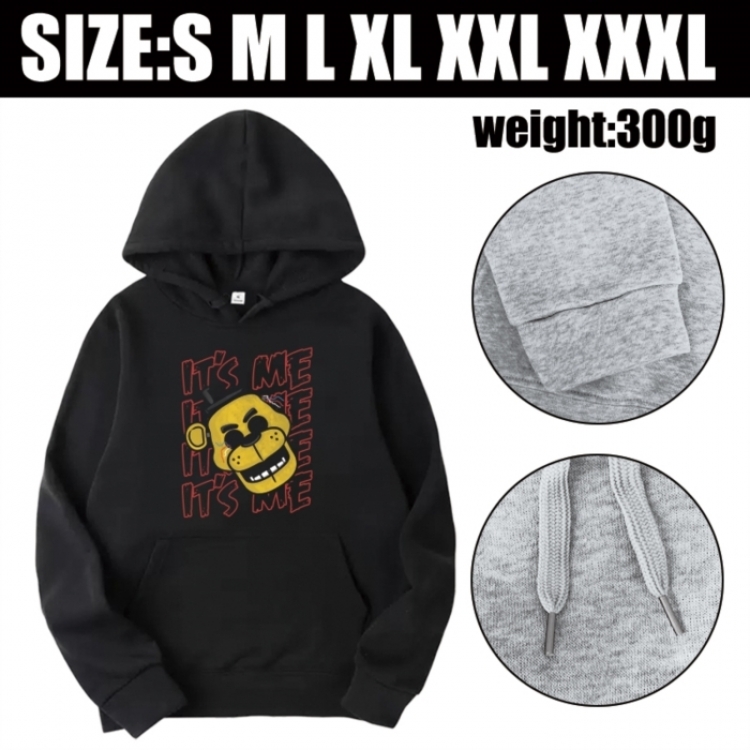 Five Nights at Freddys Anime printed hooded sweatshirt top from S to 3XL