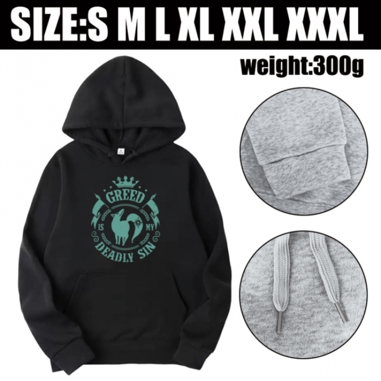 The Seven Deadly Sins Anime printed hooded sweatshirt top from S to 3XL