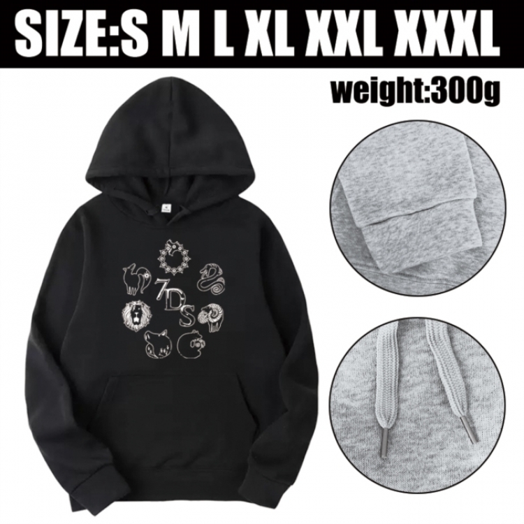 The Seven Deadly Sins Anime printed hooded sweatshirt top from S to 3XL