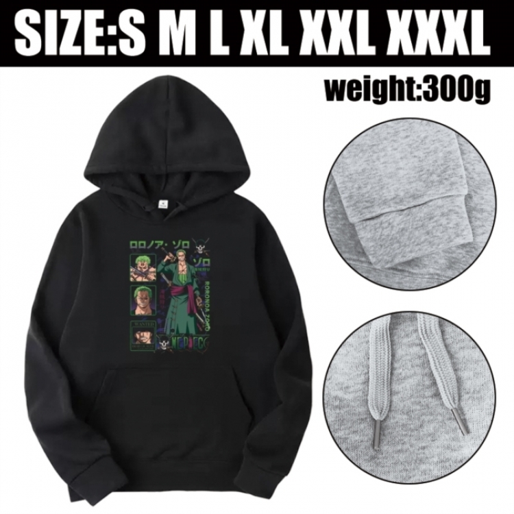 One Piece Anime printed hooded sweatshirt top from S to 3XL