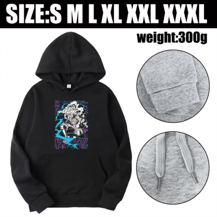 One Piece Anime printed hooded sweatshirt top from S to 3XL