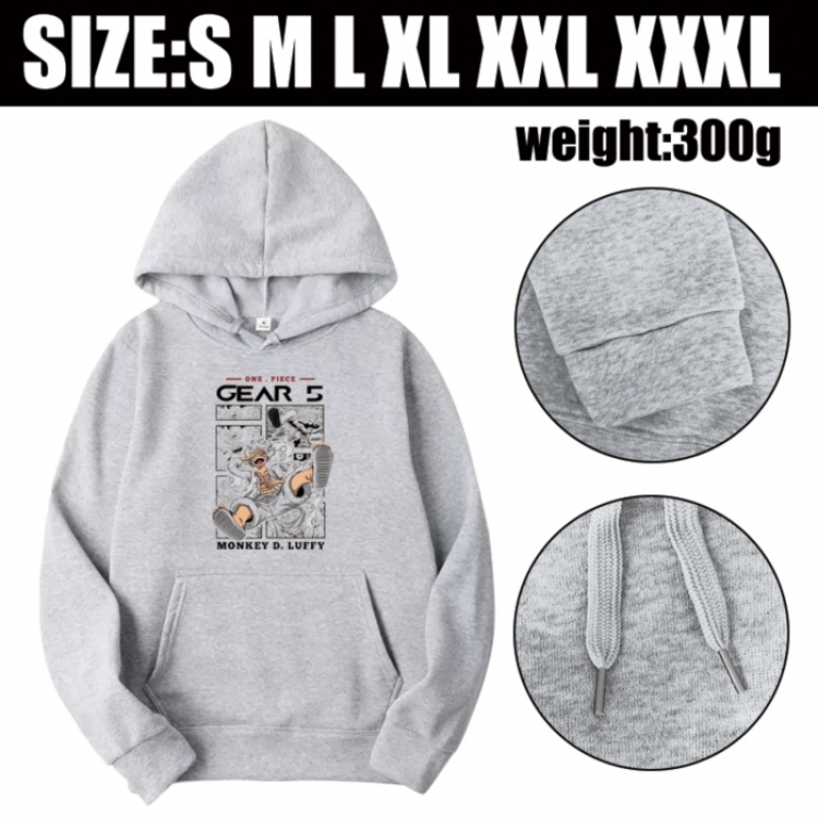 One Piece Anime printed hooded sweatshirt top from S to 3XL