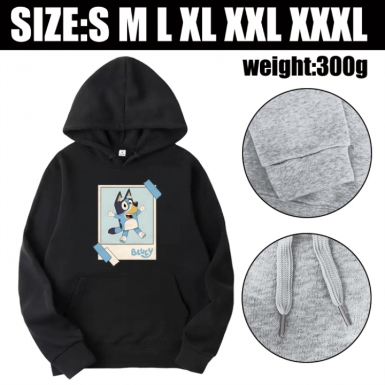Bluey Anime printed hooded sweatshirt top from S to 3XL