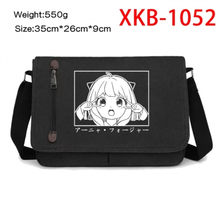 SPY×FAMILY Anime Retro Canvas Shoulder Bag Crossbody Bag Mailman Bag 35x26x9cm