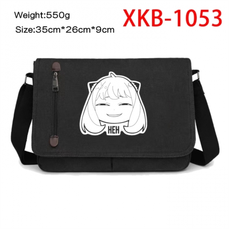 SPY×FAMILY Anime Retro Canvas Shoulder Bag Crossbody Bag Mailman Bag 35x26x9cm