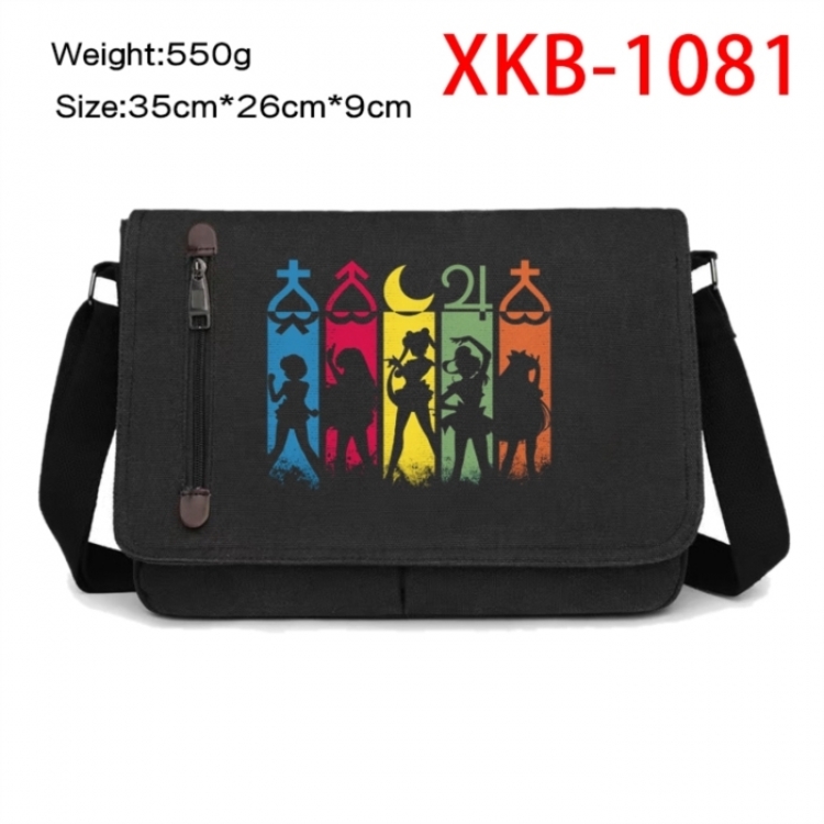 sailormoon Anime Retro Canvas Shoulder Bag Crossbody Bag Mailman Bag 35x26x9cm