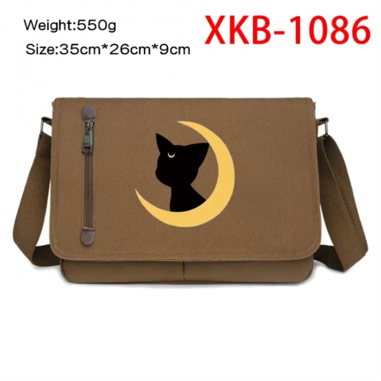 sailormoon Anime Retro Canvas Shoulder Bag Crossbody Bag Mailman Bag 35x26x9cm