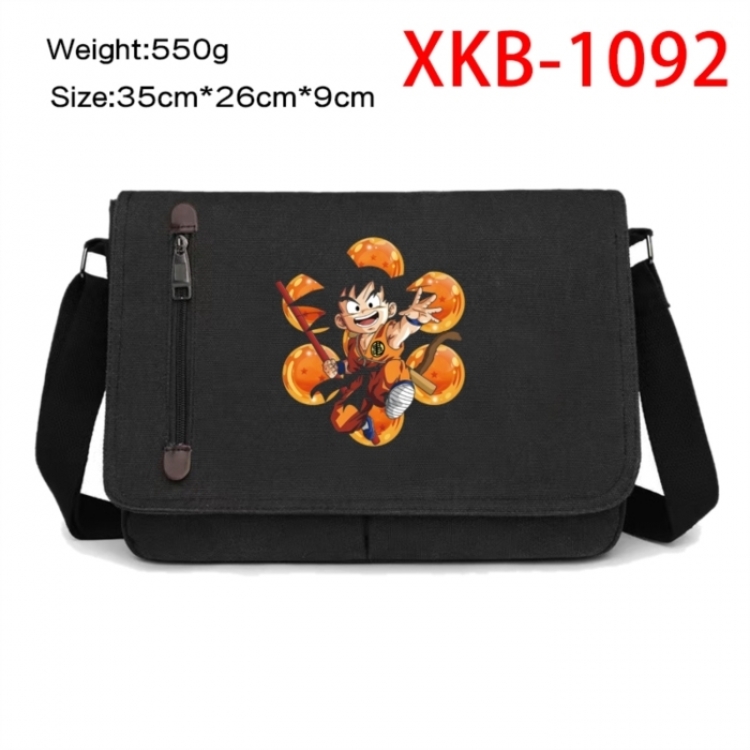 DRAGON BALL Anime Retro Canvas Shoulder Bag Crossbody Bag Mailman Bag 35x26x9cm