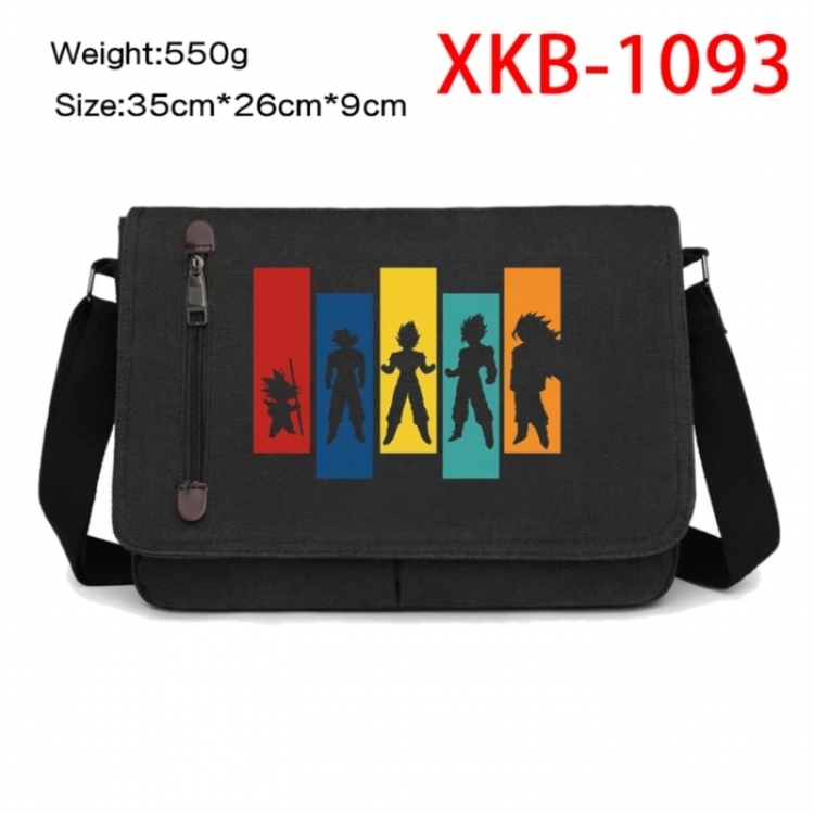 DRAGON BALL Anime Retro Canvas Shoulder Bag Crossbody Bag Mailman Bag 35x26x9cm