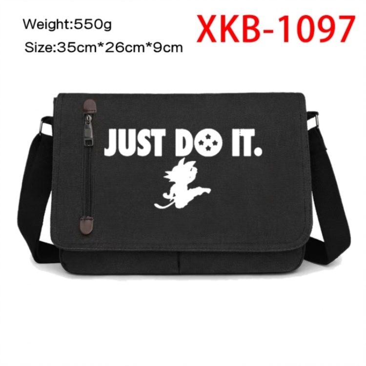 DRAGON BALL Anime Retro Canvas Shoulder Bag Crossbody Bag Mailman Bag 35x26x9cm