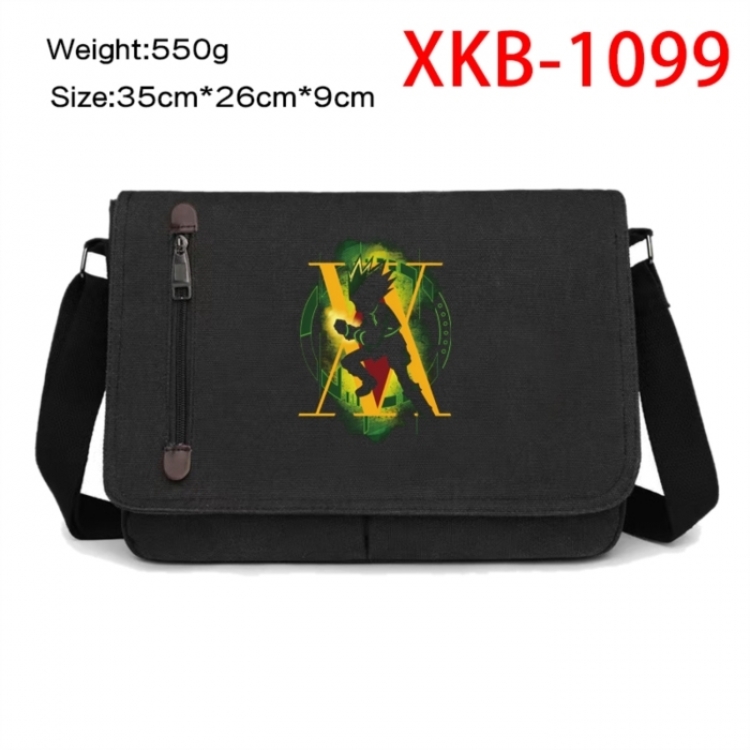 HunterXHunter Anime Retro Canvas Shoulder Bag Crossbody Bag Mailman Bag 35x26x9cm