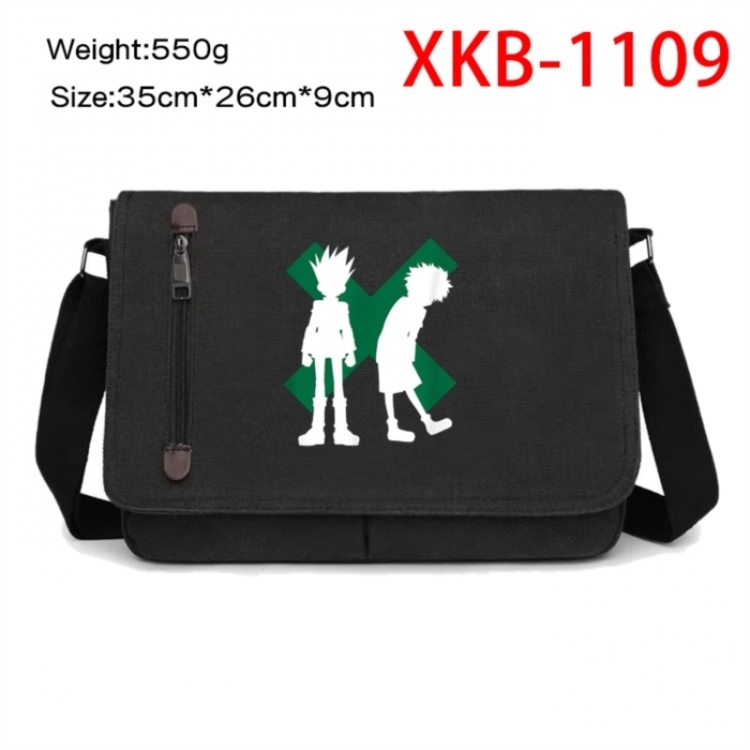 HunterXHunter Anime Retro Canvas Shoulder Bag Crossbody Bag Mailman Bag 35x26x9cm