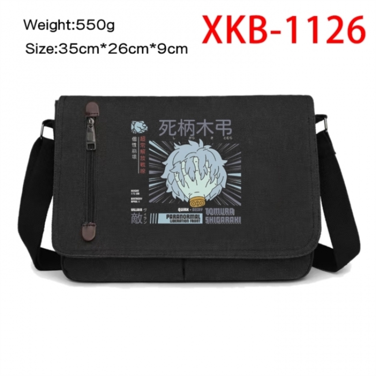 My Hero Academia Anime Retro Canvas Shoulder Bag Crossbody Bag Mailman Bag 35x26x9cm