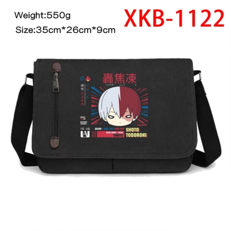 My Hero Academia Anime Retro Canvas Shoulder Bag Crossbody Bag Mailman Bag 35x26x9cm