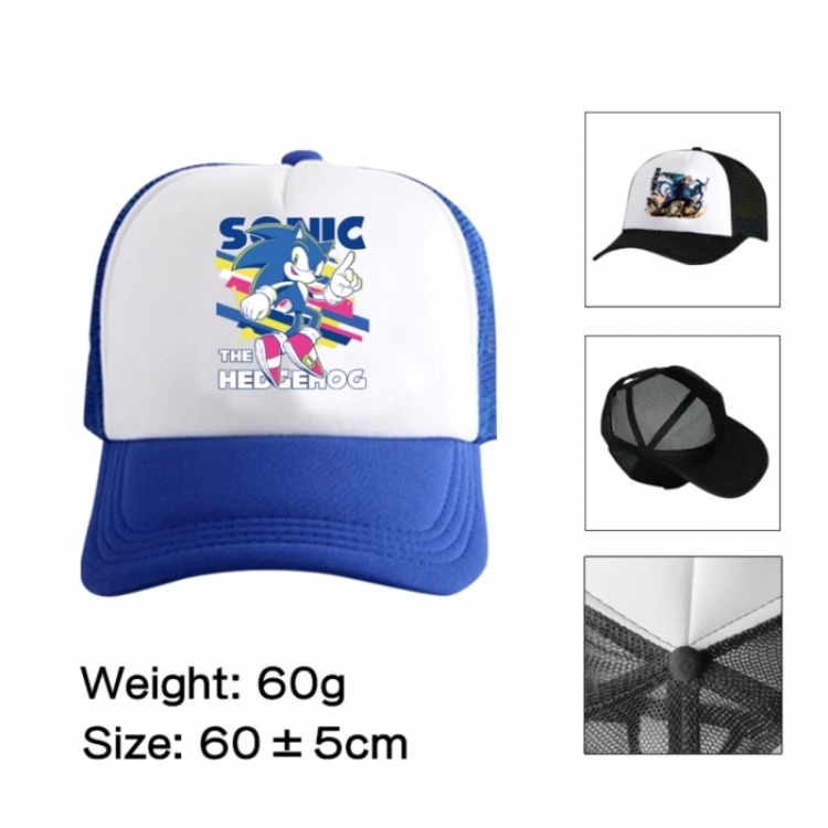Sonic The Hedgehog Anime mesh cap peaked cap sun hat 60cm