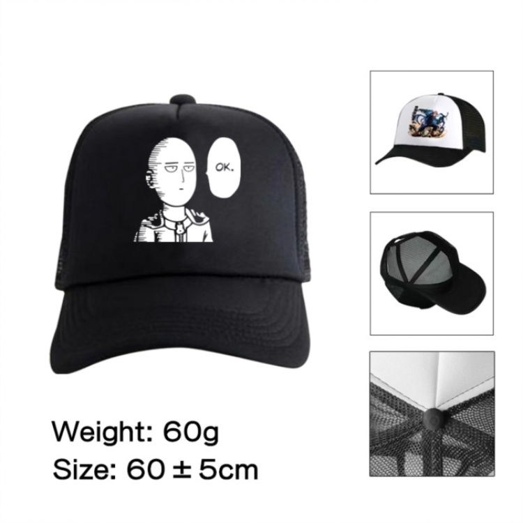 One Punch Man Anime mesh cap peaked cap sun hat 60cm