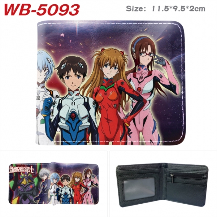 EVA Animation color PU leather half fold wallet 11.5X9X2CM