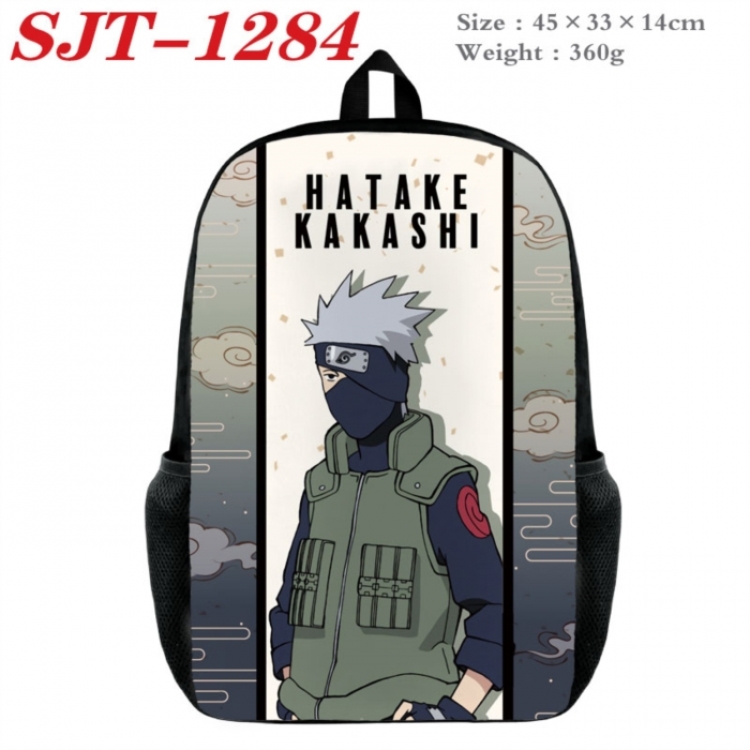 Naruto Anime nylon canvas backpack student backpack 45x33x14cm