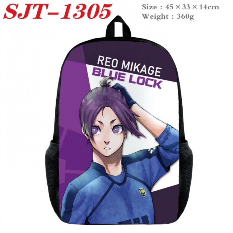 BLUE LOCK Anime nylon canvas backpack student backpack 45x33x14cm