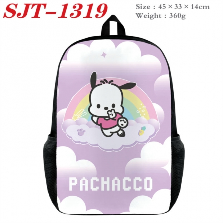 Sanrio Anime nylon canvas backpack student backpack 45x33x14cm