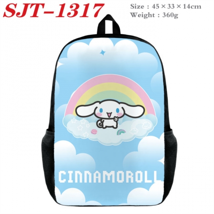 Sanrio Anime nylon canvas backpack student backpack 45x33x14cm