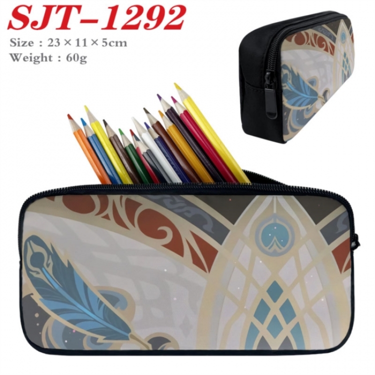 Genshin Impact Anime nylon student pencil case 23x11x5cm 