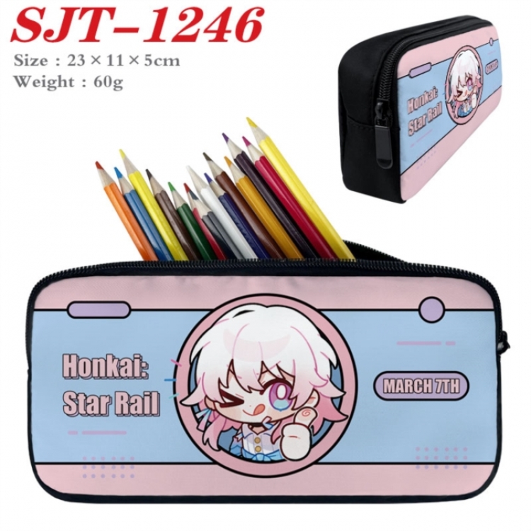 Honkai: Star Rail Anime nylon student pencil case 23x11x5cm 
