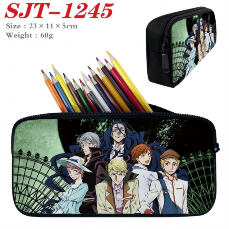 Bungo Stray Dogs Anime nylon student pencil case 23x11x5cm