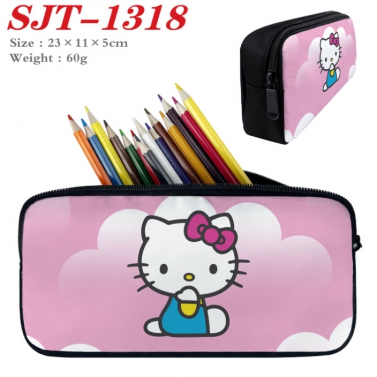 Sanrio Anime nylon student pencil case 23x11x5cm 