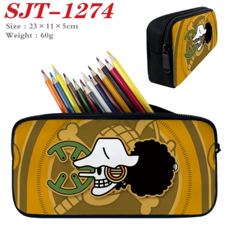 One Piece Anime nylon student pencil case 23x11x5cm 