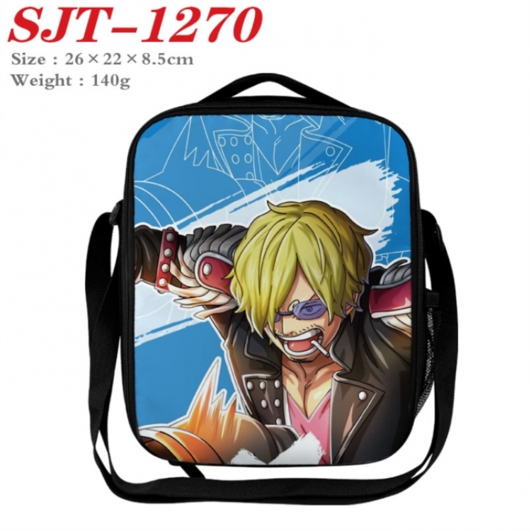 One Piece Anime Lunch Bag Crossbody Bag 26x22x8.5cm 