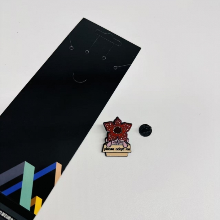 Stranger Things Anime cartoon metal brooch  price for 5 pcs 