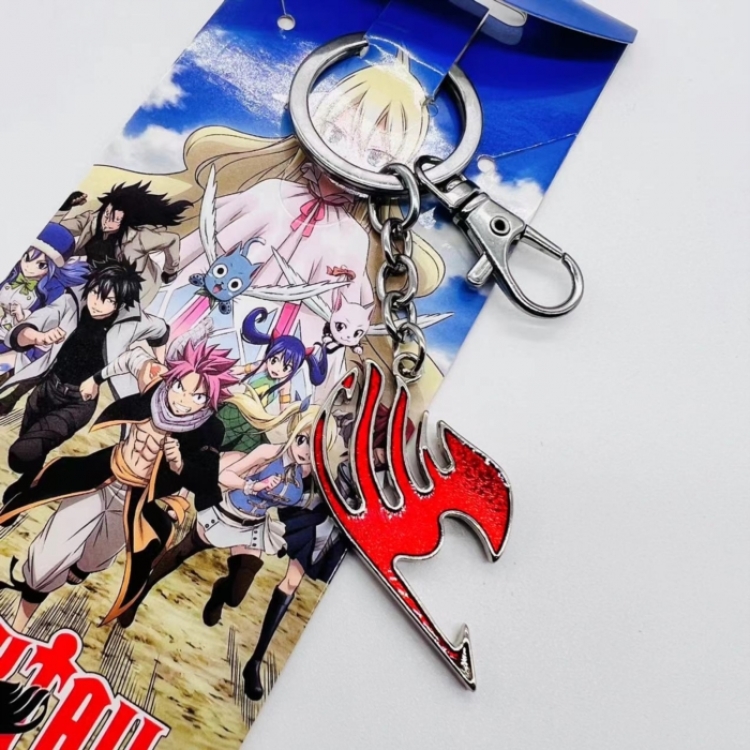 Fairy tail Animation metal keychain pendant price for 5 pcs 