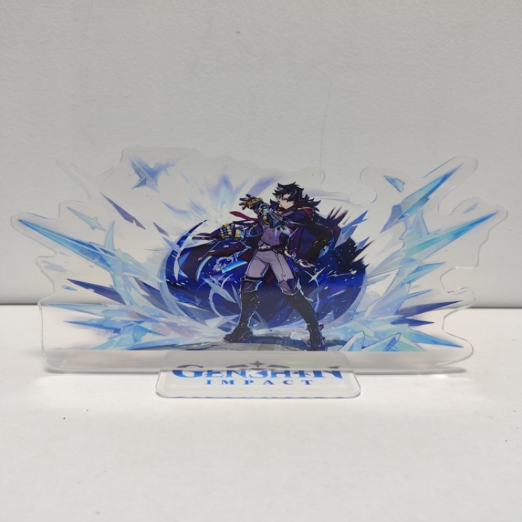 Genshin Impact Anime Laser Acrylic Humanoid keychain Standing Plates