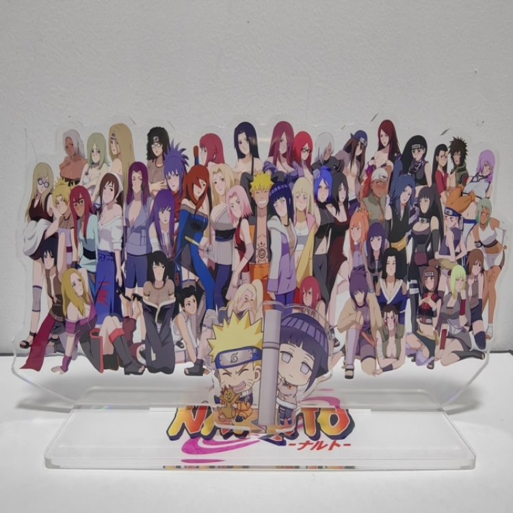 Naruto Anime Around New Laser Acrylic keychain Standing Plates 25cm