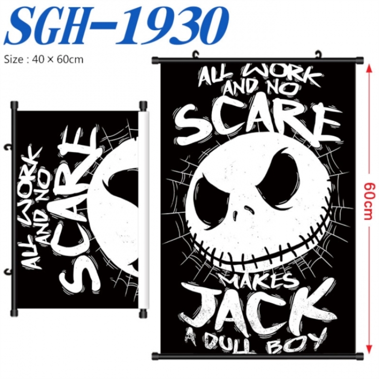 The Nightmare Before Christmas Anime digital printed pole style hanging picture Wall Scroll 40x60cm