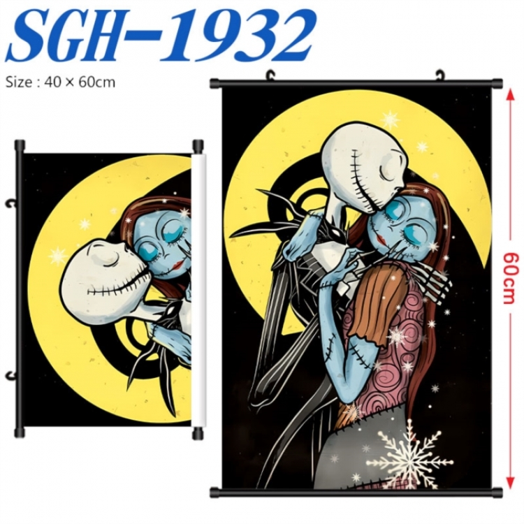 The Nightmare Before Christmas Anime digital printed pole style hanging picture Wall Scroll 40x60cm