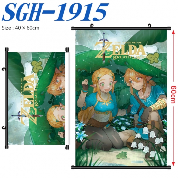 The Legend of Zelda Anime digital printed pole style hanging picture Wall Scroll 40x60cm