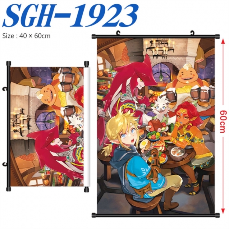 The Legend of Zelda Anime digital printed pole style hanging picture Wall Scroll 40x60cm